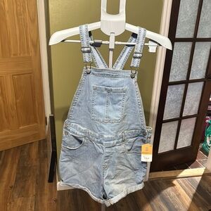 Women's Casual Light Blue Denim Overall Romper